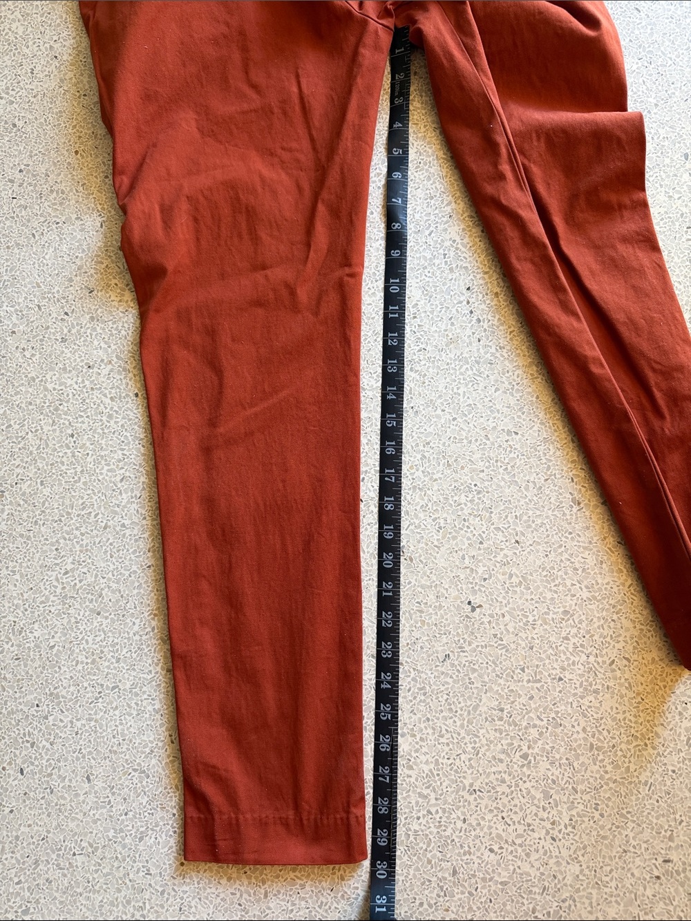 Bonobos Rust Orange Slim Taper Italian Chino Pants Like New 31 x 30 - Picture 9 of 12